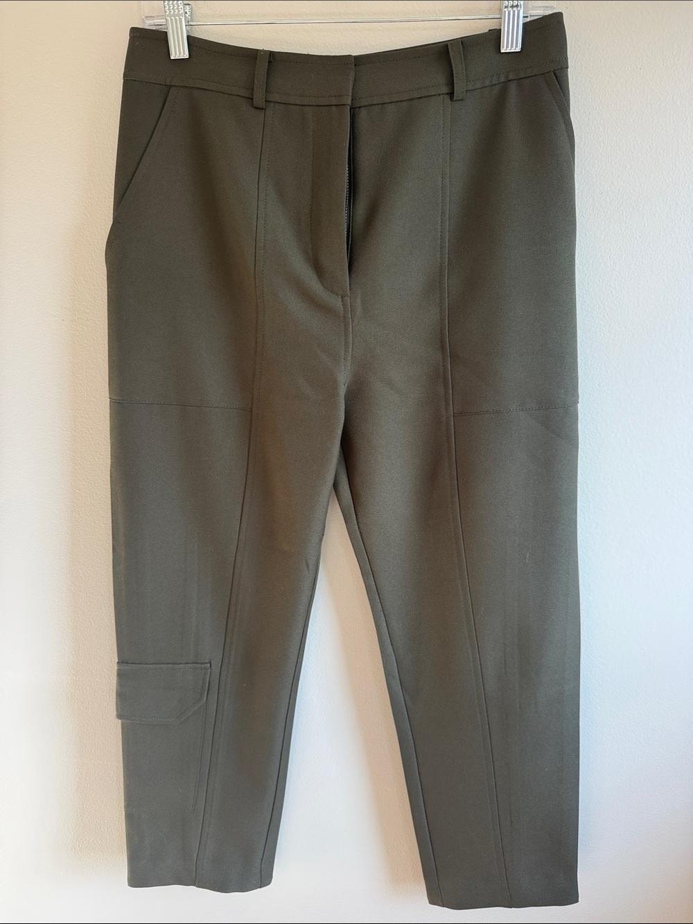 Alexander Wang Olive Green Cargo Ankle Pants, size 6
